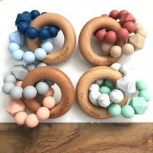 Triple Ring Silicone & Wood Teethers