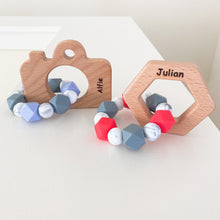 Engraved and Personalized Wood Shape Teether