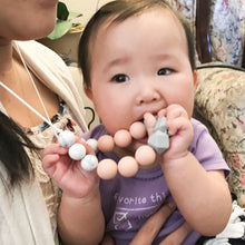 Grey/Blush Teething Necklace